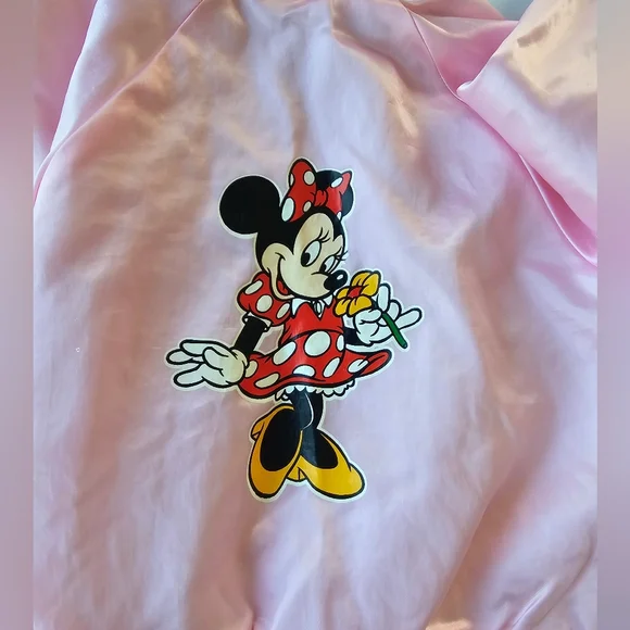Vintage Disney Pink Satin Bomber Jacket - Picture 3 of 5